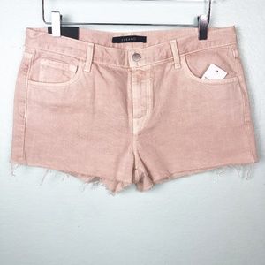 new J BRAND pale pink denim SHORTS size 29